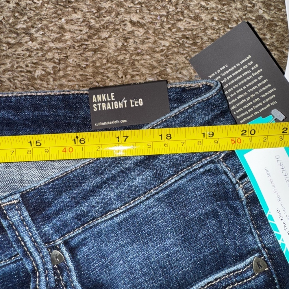 Kut from the Kloth Dark Wash Cropped Jeans worn once & washed. - Picture 5 of 16